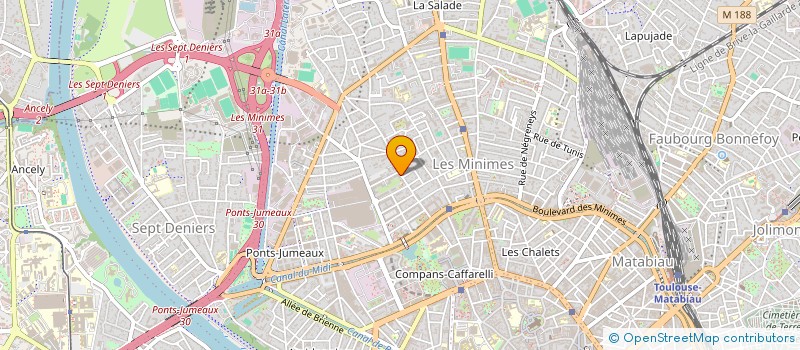 localisation de l'entreprise LA COLOMBE ENRAGEE  TOULOUSE