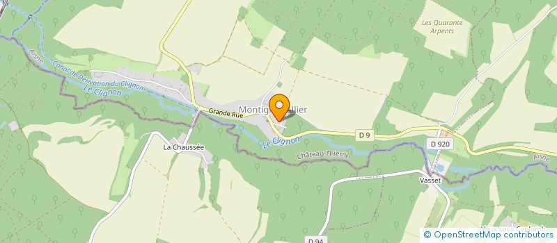 localisation de l'entreprise LA COLOMBE ET LA FOURMI  MONTIGNY L'ALLIER