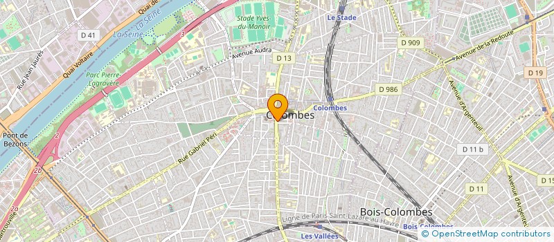 localisation de l'entreprise LA COLOMBE ET LE FENNEC  COLOMBES
