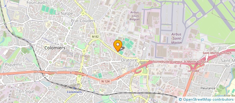 localisation de l'entreprise LA COLOMBE GYMNIQUE à COLOMIERS