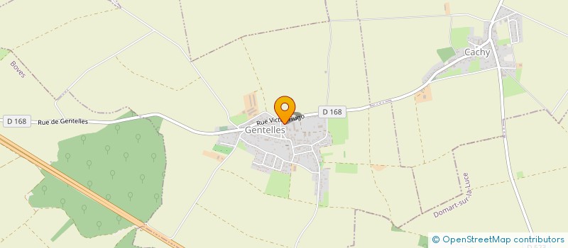 localisation de l'entreprise LA COLOMBIERE  CACHY