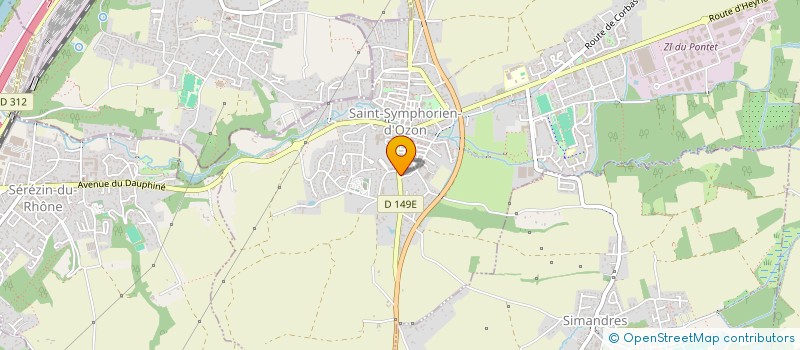 localisation de l'entreprise LA COLOMBIERE  SAINT-SYMPHORIEN-D'OZON