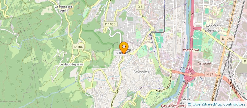 localisation de l'entreprise LA COLOMBIERE  SEYSSINS