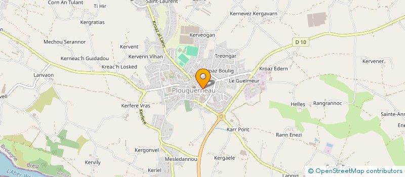 localisation de l'entreprise LA COLOMBIERE  PLOUGUERNEAU