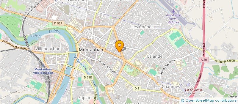 localisation de l'entreprise LA COLOMBIERE  MONTAUBAN