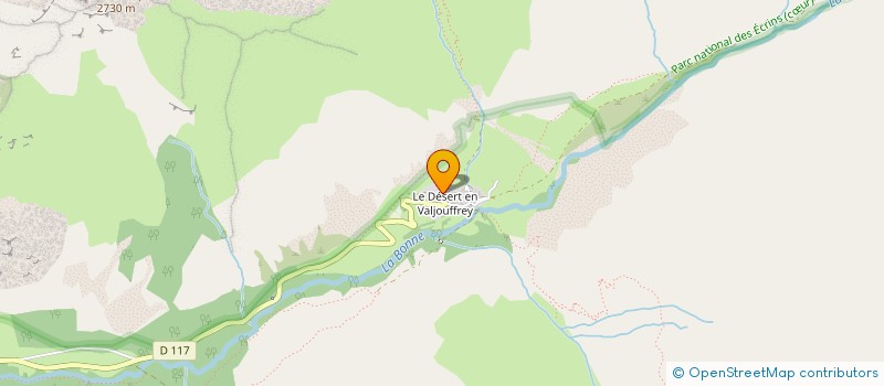 localisation de l'entreprise LA COLOMBIERE  VALJOUFFREY