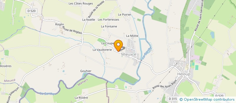 localisation de l'entreprise LA COLOMBIERE à MIEUXCE