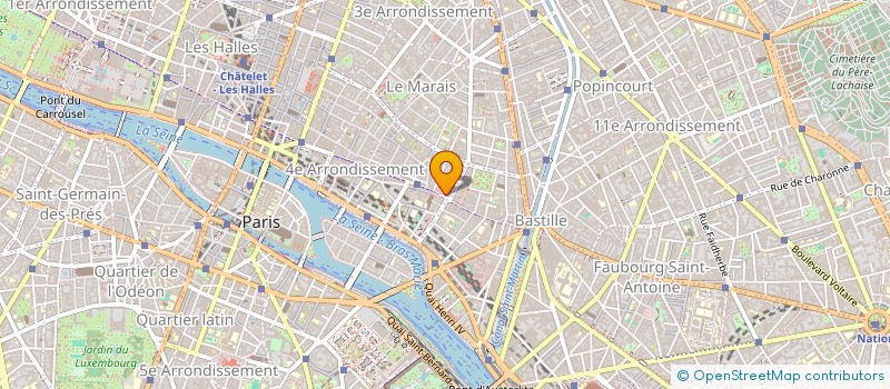 localisation de l'entreprise LA COLONNADE  PARIS