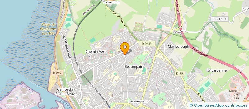 localisation de l'entreprise LA COLONNE DISTRIBUTION  BOULOGNE-SUR-MER