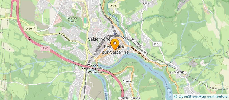 localisation de l'entreprise LA COLONNE V3 à VALSERHONE