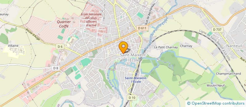 localisation de l'entreprise LA COM DES CHAMPS  ST MAIXENT L ECOLE