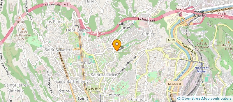 localisation de l'entreprise LA COMACCHIESE CONSERV POISSON à NICE