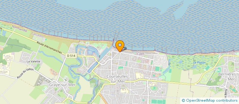 localisation de l'entreprise LA COMBATTANTE à COURSEULLES-SUR-MER