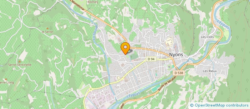 localisation de l'entreprise LA COMBE  NYONS