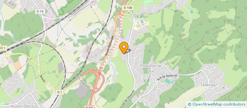 localisation de l'entreprise LA COMBE  VALLEROY