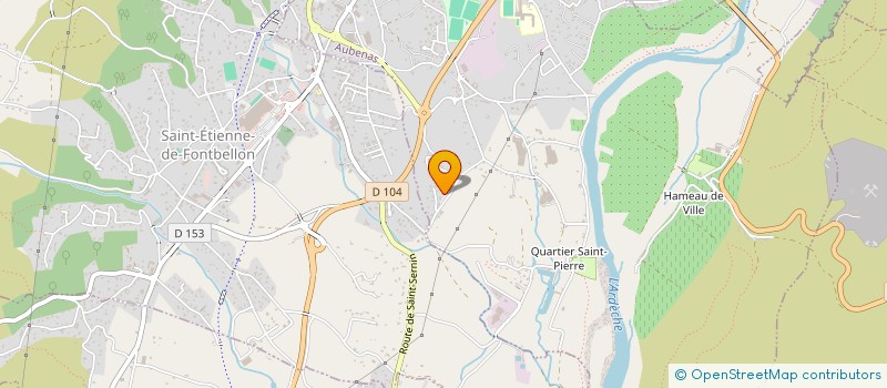 localisation de l'entreprise LA COMBE à AUBENAS