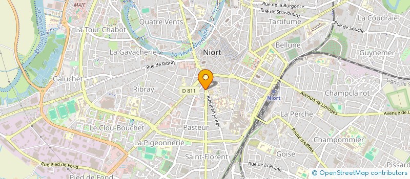 localisation de l'entreprise LA COMBE  NIORT