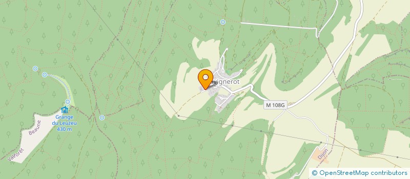 localisation de l'entreprise LA COMBE AIGUILLON  FLAVIGNEROT