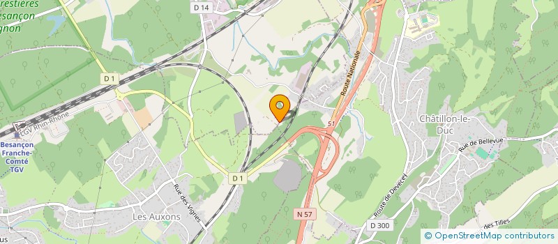 localisation de l'entreprise LA COMBE AUX BICHES  GENEUILLE