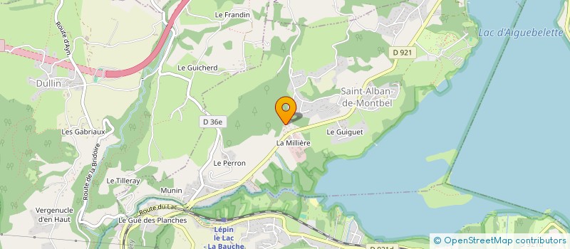 localisation de l'entreprise LA COMBE D'AIGUEBELETTE à AIGUEBELETTE-LE-LAC