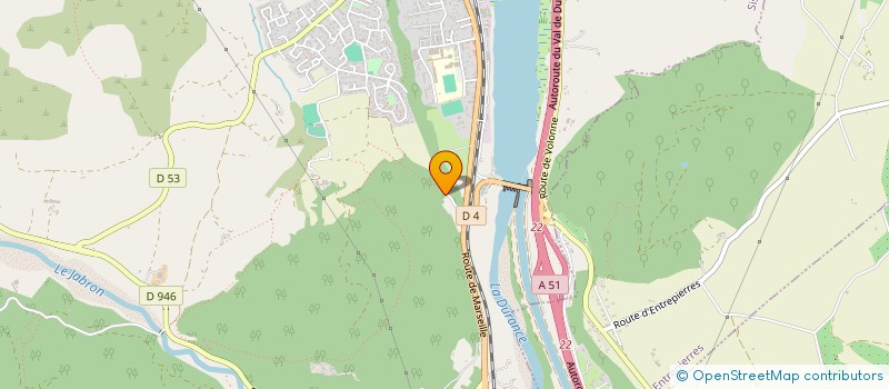 localisation de l'entreprise LA COMBE D'ARIEU  SISTERON