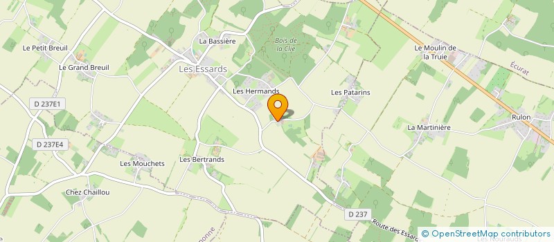 localisation de l'entreprise LA COMBE DAUPEUX à LES ESSARDS