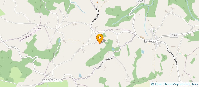 localisation de l'entreprise LA COMBE DE BETTY à LAPARROUQUIAL