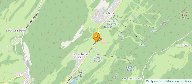 localisation de l'entreprise LA COMBE DU LAC à LAMOURA