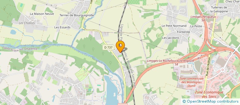 localisation de l'entreprise LA COMBE DU PIN  GOND-PONTOUVRE