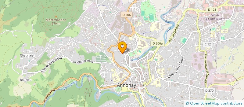 localisation de l'entreprise LA COMBE DU PRIEURE à ANNONAY