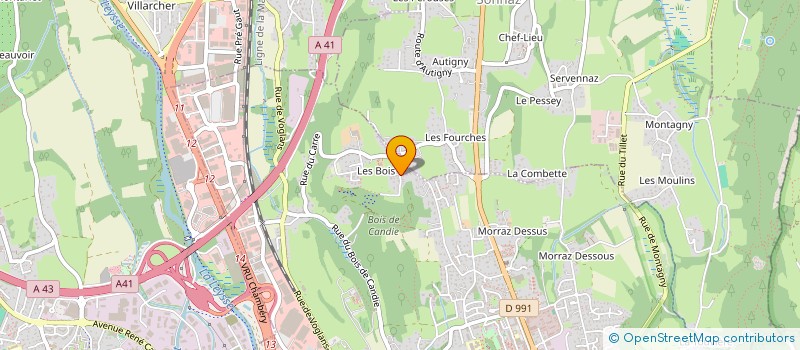 localisation de l'entreprise LA COMBE NOIRE  CHAMBERY