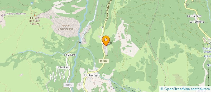 localisation de l'entreprise LA COMBETTA  VALLOIRE