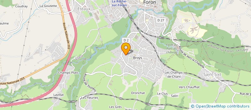 localisation de l'entreprise LA COMBRE DU PRE  LA ROCHE-SUR-FORON