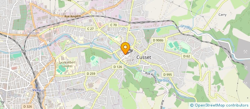 localisation de l'entreprise LA COMEDIE à CUSSET