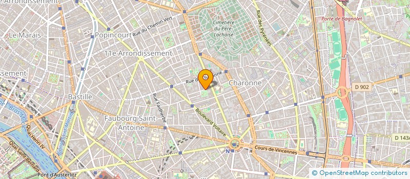 localisation de l'entreprise LA COMEDIE  SAINT-QUENTIN