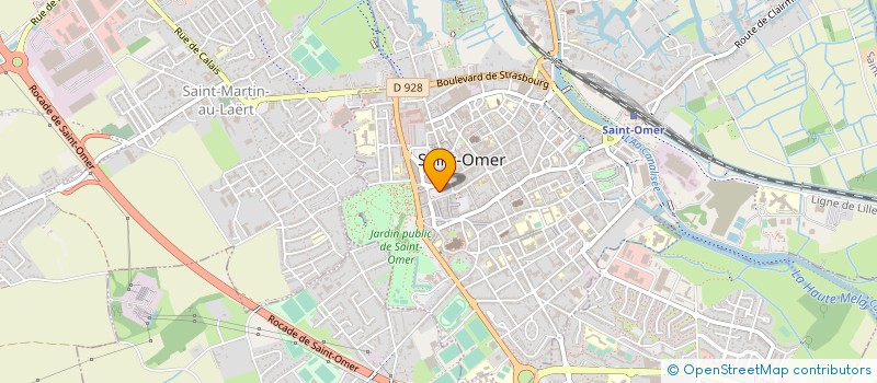 localisation de l'entreprise LA COMEDIE DE L'AA  SAINT-OMER