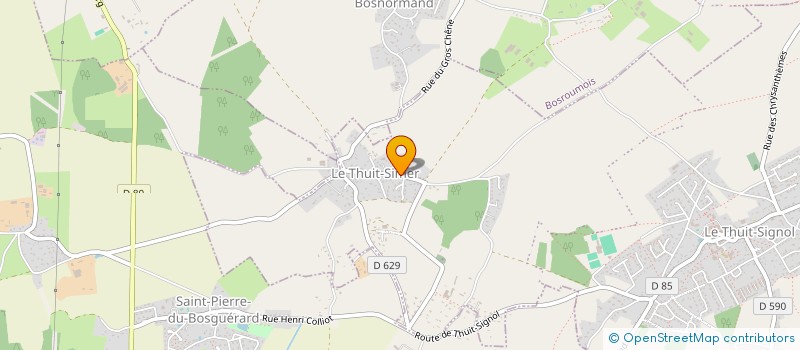 localisation de l'entreprise LA COMEDIE DE L'OISON  LE THUIT DE L'OISON