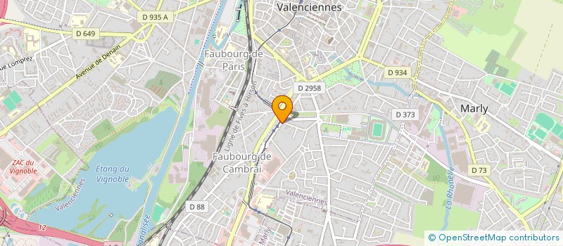 localisation de l'entreprise LA COMEDIE FRANCAISE  VALENCIENNES