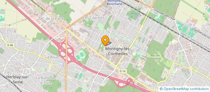 localisation de l'entreprise LA COMEDIE HUMAINE  MONTIGNY-LES-CORMEILLES