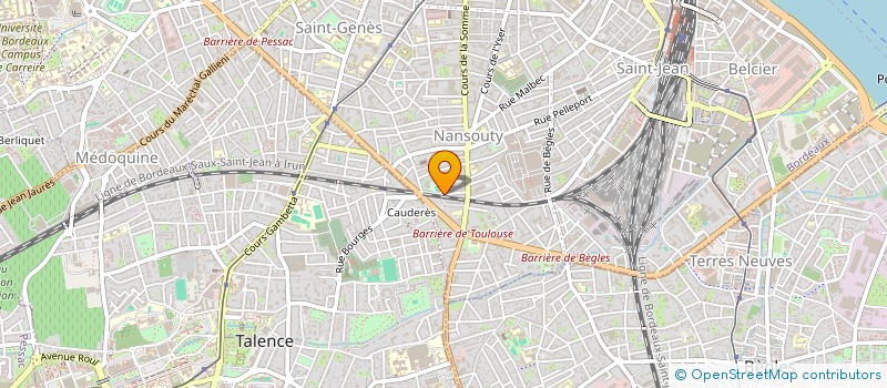 localisation de l'entreprise LA COMEDIE TRIBALE (L.C.T.)  BORDEAUX