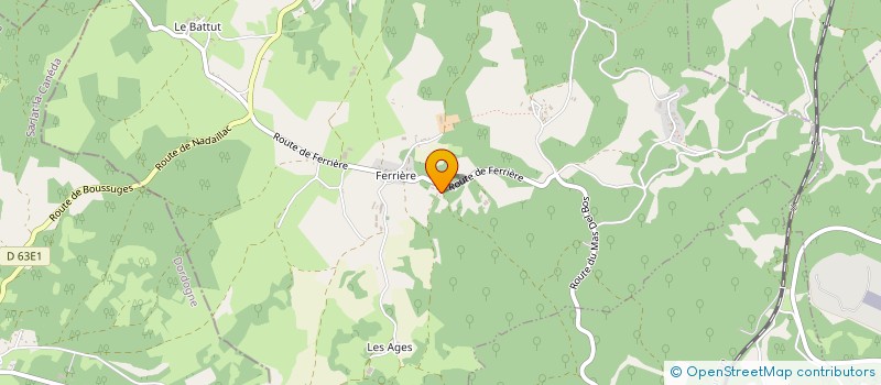 localisation de l'entreprise LA COMETA  CHARTRIER-FERRIERE