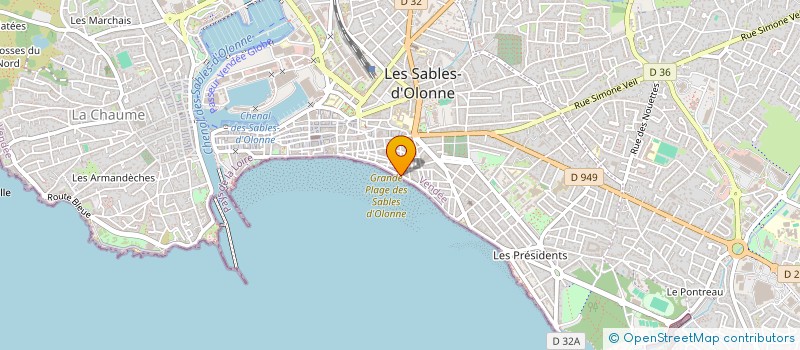 localisation de l'entreprise LA COMETE à LES SABLES D'OLONNE