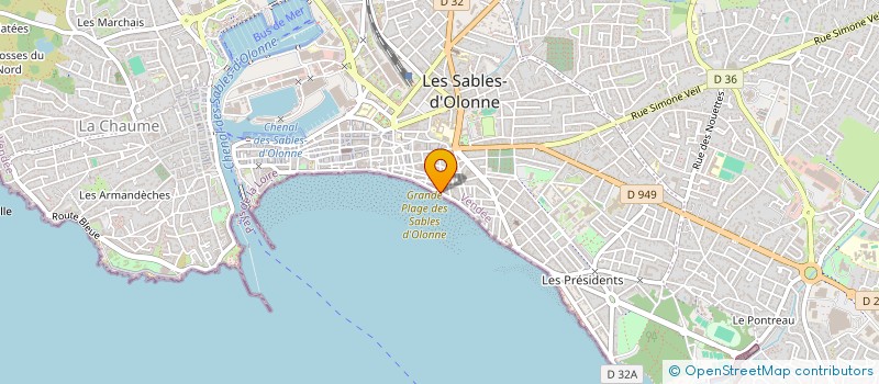 localisation de l'entreprise LA COMETE à LES SABLES D'OLONNE