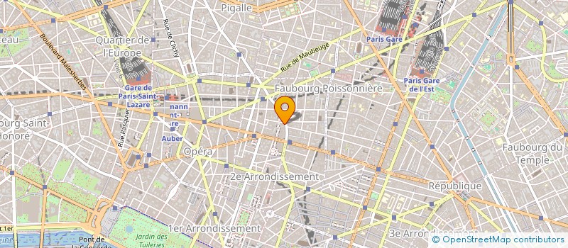 localisation de l'entreprise LA COMETE  PARIS