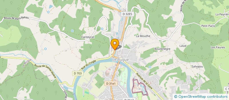 localisation de l'entreprise LA COMETE  LES EYZIES