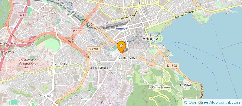 localisation de l'entreprise LA COMETE à ANNECY