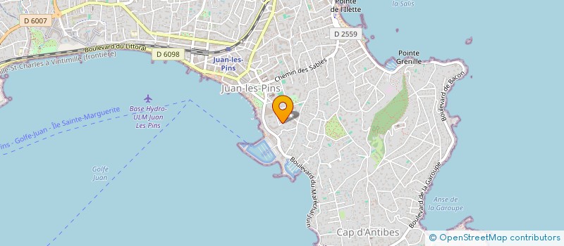 localisation de l'entreprise LA COMETE à ANTIBES