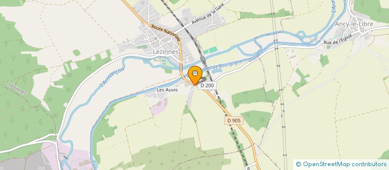 localisation de l'entreprise LA COMETE  LEZINNES