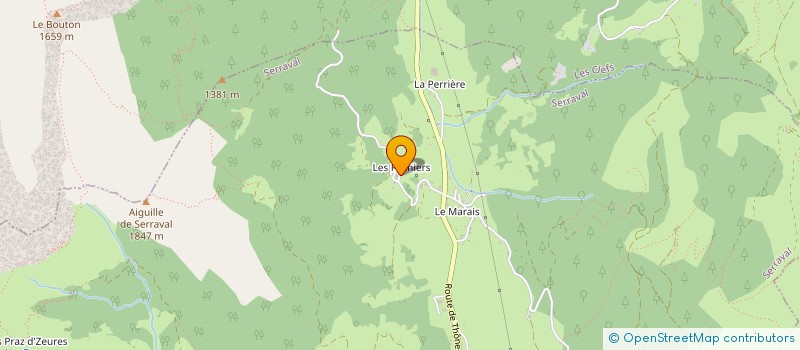 localisation de l'entreprise LA COMETE DE SERRAVAL  SERRAVAL