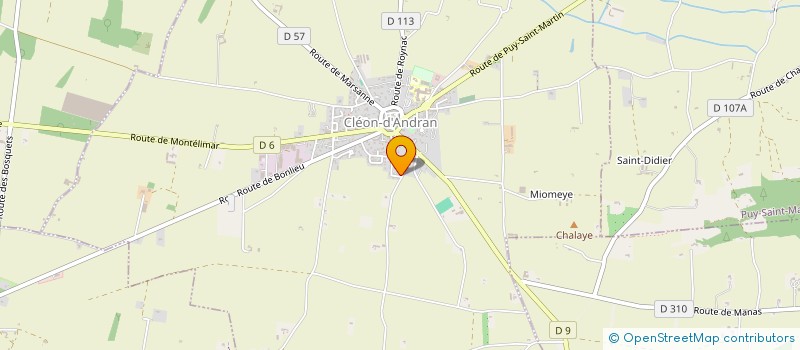 localisation de l'entreprise LA COMMANDERIE  CLEON-D'ANDRAN